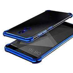 Funda Silicona Ultrafina Carcasa Transparente H02 para Xiaomi Redmi Note 4 Azul