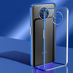Funda Silicona Ultrafina Carcasa Transparente H02 para Xiaomi Redmi Note 9T 5G Azul