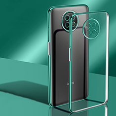 Funda Silicona Ultrafina Carcasa Transparente H02 para Xiaomi Redmi Note 9T 5G Verde
