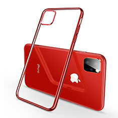 Funda Silicona Ultrafina Carcasa Transparente H03 para Apple iPhone 11 Pro Max Rojo