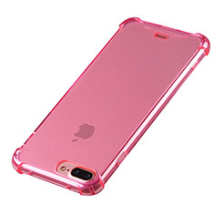 Funda Silicona Ultrafina Carcasa Transparente H03 para Apple iPhone 7 Plus Rosa