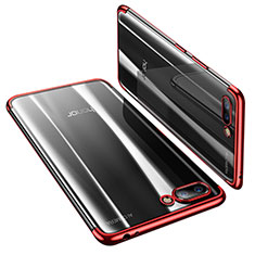 Funda Silicona Ultrafina Carcasa Transparente H03 para Huawei Honor 10 Rojo