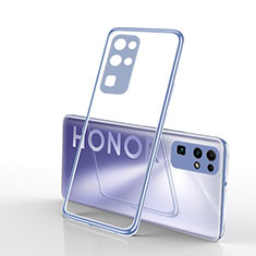 Funda Silicona Ultrafina Carcasa Transparente H03 para Huawei Honor 30 Plata