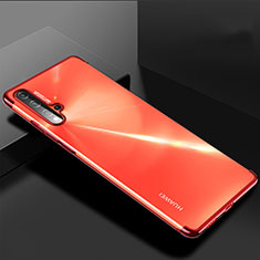 Funda Silicona Ultrafina Carcasa Transparente H03 para Huawei Nova 5 Pro Rojo