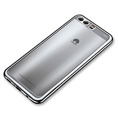 Funda Silicona Ultrafina Carcasa Transparente H03 para Huawei P10 Plus Plata