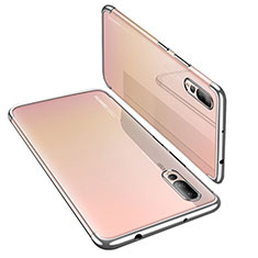 Funda Silicona Ultrafina Carcasa Transparente H03 para Huawei P20 Pro Plata