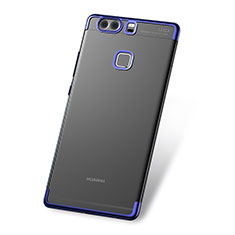 Funda Silicona Ultrafina Carcasa Transparente H03 para Huawei P9 Plus Azul