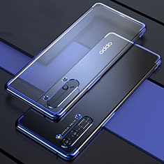 Funda Silicona Ultrafina Carcasa Transparente H03 para Oppo F15 Azul