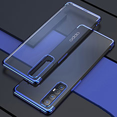 Funda Silicona Ultrafina Carcasa Transparente H03 para Oppo Find X2 Neo Azul