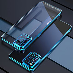 Funda Silicona Ultrafina Carcasa Transparente H03 para Oppo Find X3 Pro 5G Azul