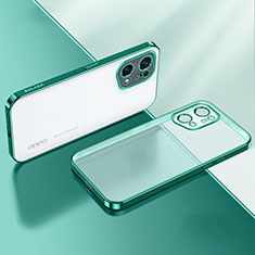 Funda Silicona Ultrafina Carcasa Transparente H03 para Oppo Find X5 5G Verde