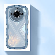 Funda Silicona Ultrafina Carcasa Transparente H03 para Realme 11 Pro 5G Azul
