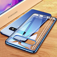 Funda Silicona Ultrafina Carcasa Transparente H03 para Samsung Galaxy S10 Azul