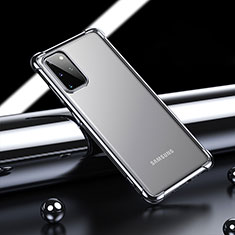 Funda Silicona Ultrafina Carcasa Transparente H03 para Samsung Galaxy S20 Plus Negro
