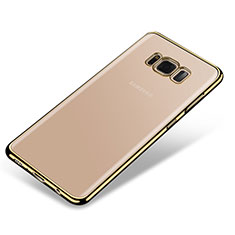 Funda Silicona Ultrafina Carcasa Transparente H03 para Samsung Galaxy S8 Oro