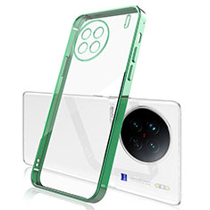 Funda Silicona Ultrafina Carcasa Transparente H03 para Vivo X90 5G Verde
