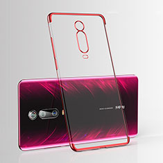 Funda Silicona Ultrafina Carcasa Transparente H03 para Xiaomi Mi 9T Rojo