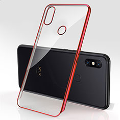 Funda Silicona Ultrafina Carcasa Transparente H03 para Xiaomi Mi Mix 3 Rojo