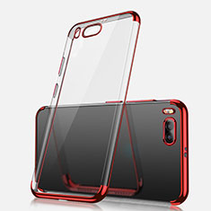 Funda Silicona Ultrafina Carcasa Transparente H03 para Xiaomi Mi Note 3 Rojo