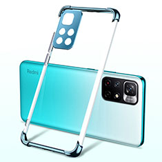 Funda Silicona Ultrafina Carcasa Transparente H03 para Xiaomi Redmi Note 11 5G Azul