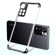 Funda Silicona Ultrafina Carcasa Transparente H03 para Xiaomi Redmi Note 11 Pro+ Plus 5G Negro