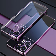 Funda Silicona Ultrafina Carcasa Transparente H03 para Xiaomi Redmi Note 13 5G Morado