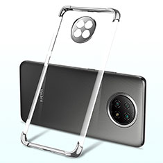 Funda Silicona Ultrafina Carcasa Transparente H03 para Xiaomi Redmi Note 9T 5G Plata