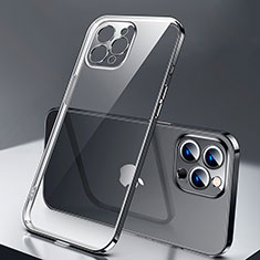 Funda Silicona Ultrafina Carcasa Transparente H04 para Apple iPhone 14 Pro Max Negro