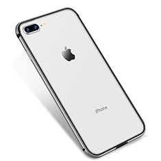 Funda Silicona Ultrafina Carcasa Transparente H04 para Apple iPhone 7 Plus Plata