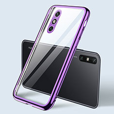 Funda Silicona Ultrafina Carcasa Transparente H04 para Huawei Enjoy 10e Morado