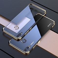 Funda Silicona Ultrafina Carcasa Transparente H04 para Huawei Honor V10 Lite Oro