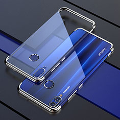 Funda Silicona Ultrafina Carcasa Transparente H04 para Huawei Honor V10 Lite Plata