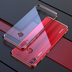 Funda Silicona Ultrafina Carcasa Transparente H04 para Huawei Honor V10 Lite Rojo