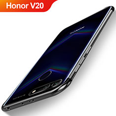 Funda Silicona Ultrafina Carcasa Transparente H04 para Huawei Honor V20 Negro