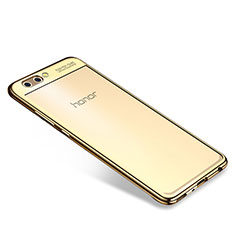 Funda Silicona Ultrafina Carcasa Transparente H04 para Huawei Honor View 10 Oro