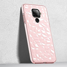 Funda Silicona Ultrafina Carcasa Transparente H04 para Huawei Mate 30 Lite Rosa