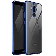 Funda Silicona Ultrafina Carcasa Transparente H04 para Huawei Mate 9 Azul