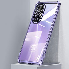 Funda Silicona Ultrafina Carcasa Transparente H04 para Huawei Nova 8 Pro 5G Morado