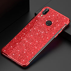 Funda Silicona Ultrafina Carcasa Transparente H04 para Huawei P20 Lite Rojo
