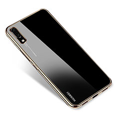 Funda Silicona Ultrafina Carcasa Transparente H04 para Huawei P20 Oro