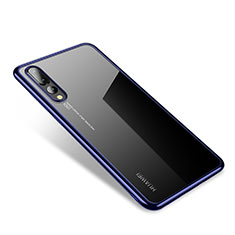 Funda Silicona Ultrafina Carcasa Transparente H04 para Huawei P20 Pro Azul
