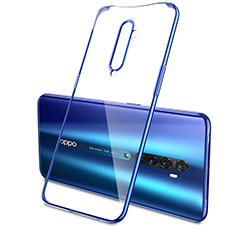 Funda Silicona Ultrafina Carcasa Transparente H04 para Oppo Reno2 Azul