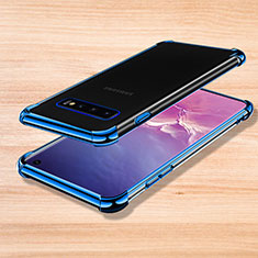 Funda Silicona Ultrafina Carcasa Transparente H04 para Samsung Galaxy S10 5G Azul