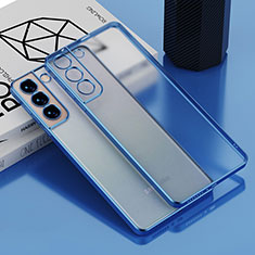 Funda Silicona Ultrafina Carcasa Transparente H04 para Samsung Galaxy S21 FE 5G Azul