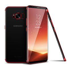 Funda Silicona Ultrafina Carcasa Transparente H04 para Samsung Galaxy S8 Rojo