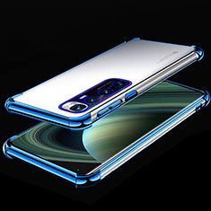 Funda Silicona Ultrafina Carcasa Transparente H04 para Xiaomi Mi 10 Ultra Azul