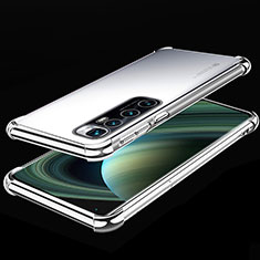 Funda Silicona Ultrafina Carcasa Transparente H04 para Xiaomi Mi 10 Ultra Plata