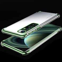 Funda Silicona Ultrafina Carcasa Transparente H04 para Xiaomi Mi 10 Ultra Verde