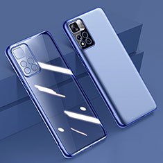 Funda Silicona Ultrafina Carcasa Transparente H04 para Xiaomi Mi 11i 5G (2022) Azul