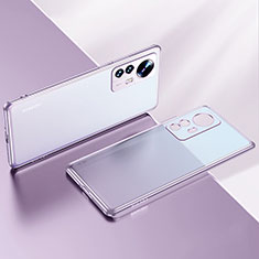 Funda Silicona Ultrafina Carcasa Transparente H04 para Xiaomi Mi 12 5G Morado